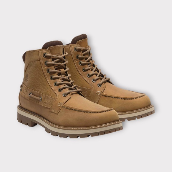 Timberland Men\'s Britton Road Mid Lace Boot in Wheat Nubuck. TB0A697H EN1 main image 5